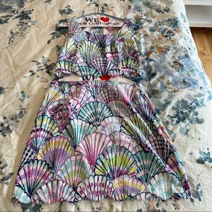 Lilly Pulitzer Oh Shello two piece set - top size 4 bottom size 8 - EUC